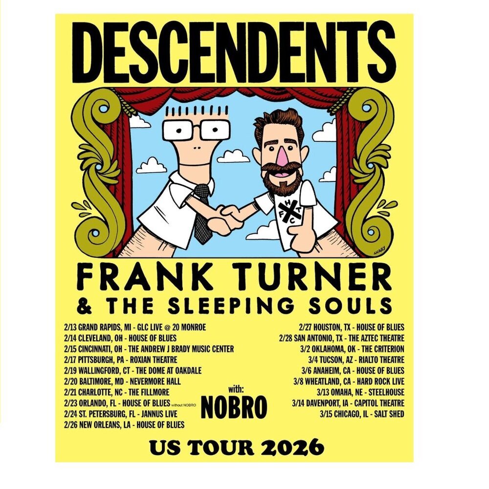 Descendents, Frank Turner & The Sleeping Souls 2026 Poster